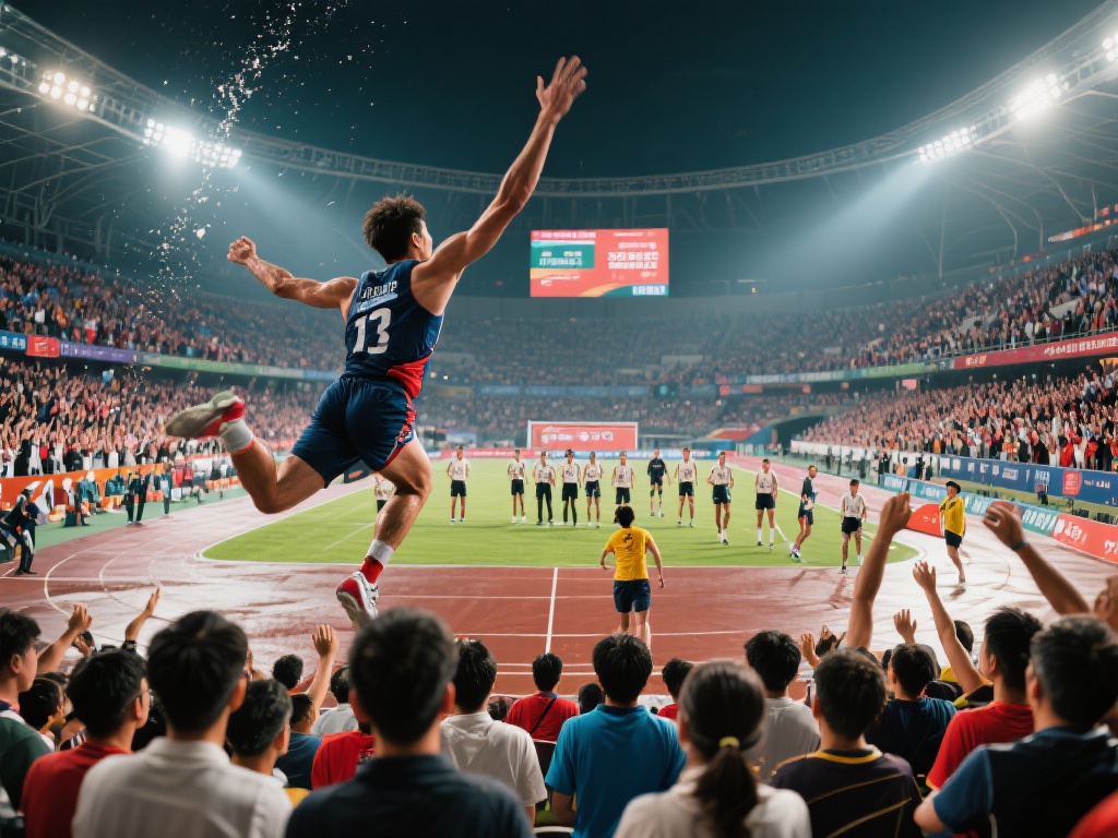 无论是挥洒汗水的赛场，还是满场欢呼的看台，体育赛事